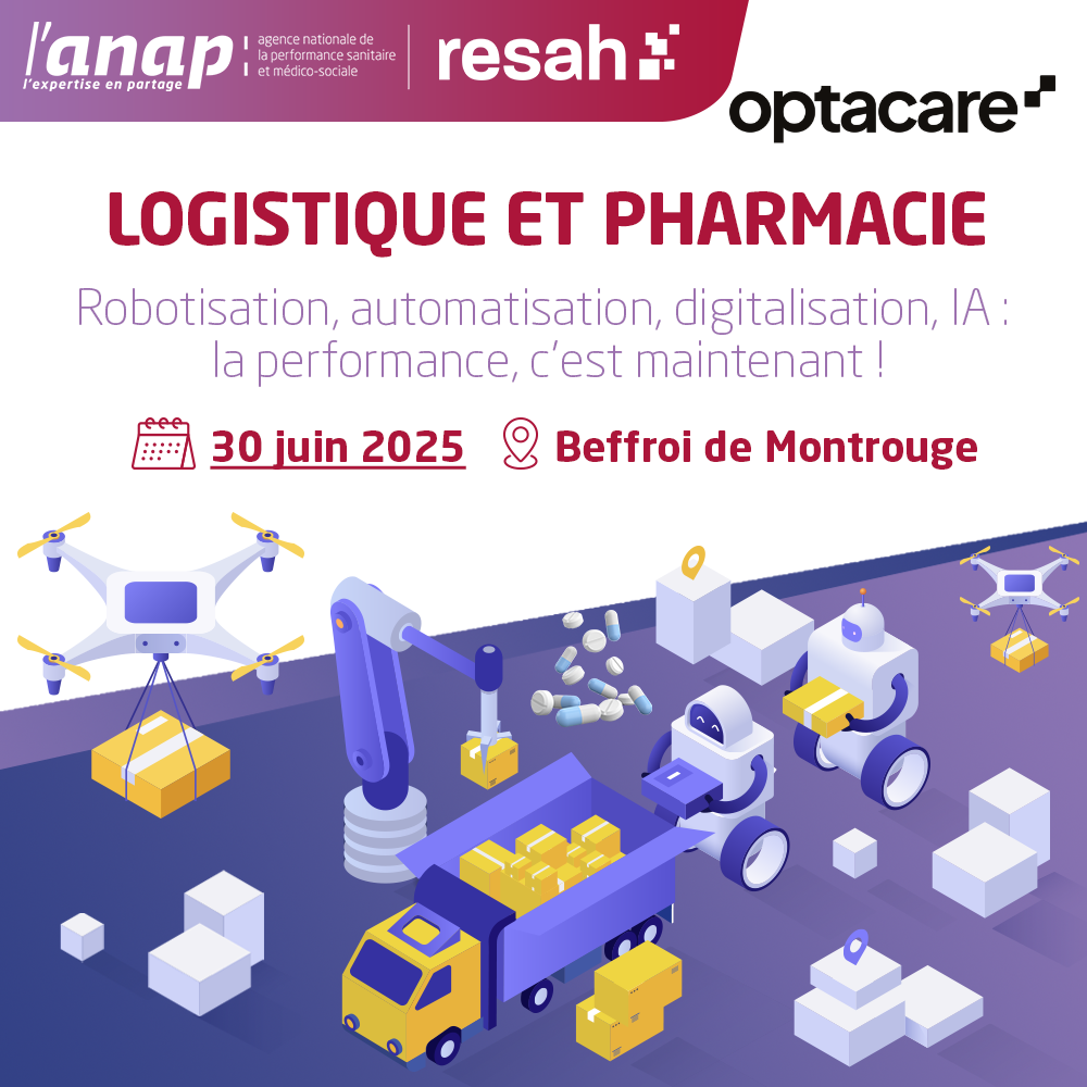Image de mise en avant Journée Logistique et Pharmacie – le 30 juin – ANAP x Resah