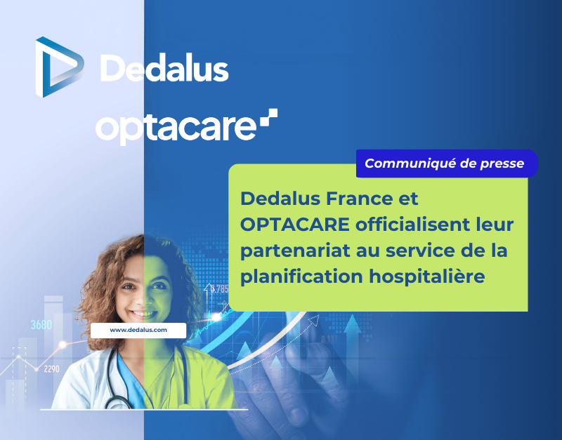 Image de mise en avant Dedalus France et OPTACARE officialisent leur partenariat au service de la planification hospitalière