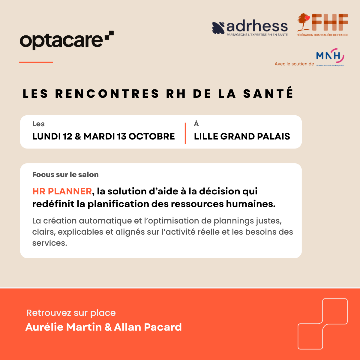 Image de mise en avant Les Rencontres RH de la Santé – Les 12 & 13 octobre 2026 à Lille